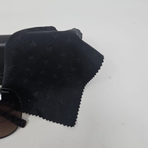 Tumi Aviator Pilot Sunglasses Special Edition + Folding Case & Cloth Black Metal main image 4